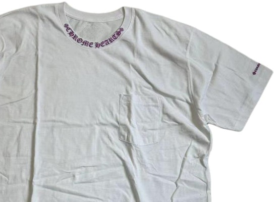 Chrome Hearts Kaos Putih Lengan Pendek Pria SS24 dengan Cetak Huruf. CH-2024-5996 Purchase Chrome Hearts Kaos Putih Lengan Pendek Pria SS24 dengan Cetak Huruf. CH-2024-5996