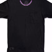 Details for Chrome Hearts 字母印花黑色短袖圓領T恤 休閒上衣 CH-554812