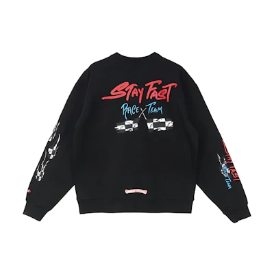 Chrome Hearts Letter Print Pullover Unisex Hoodie Black CH-072106