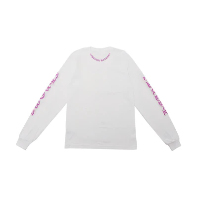 Chrome Hearts Letter Printed Crewneck Long Sleeve Sweatshirt Unisex White 035-067971