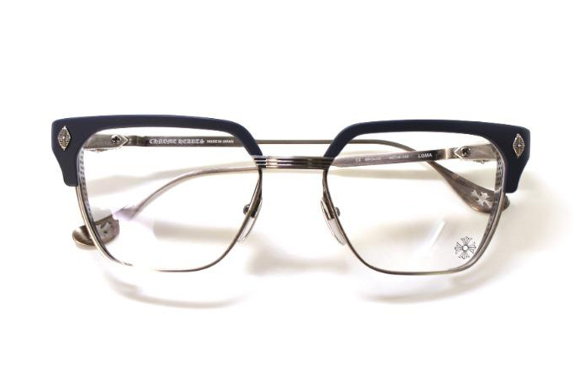 Chrome Hearts LGMA Matte Black/Brushed Silver Optical Frame Unisex Black LGMA-MB/BS 圖 3