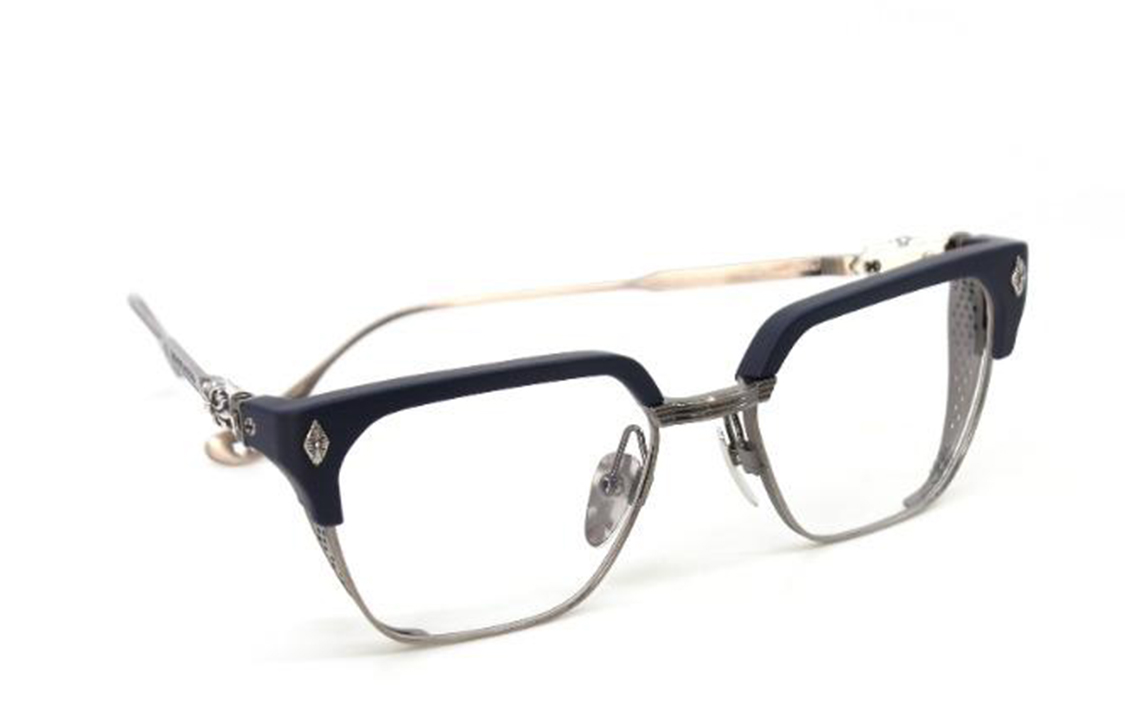 Chrome Hearts LGMA Matte Black/Brushed Silver Optical Frame Unisex Black LGMA-MB/BS 圖 4
