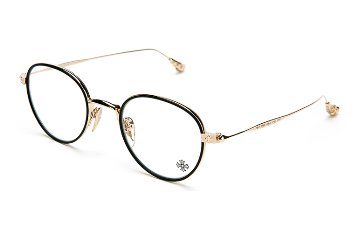 Chrome Hearts Lightweight Cross Design Round Alloy Optical Frames Unisex BONE PRONE IV 圖 3