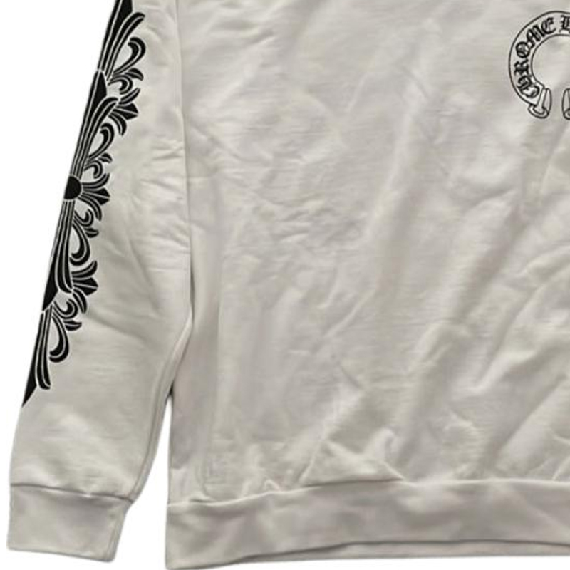 Details for 克罗心Logo长袖圆领卫衣 男女同款 白色 CH-2023-0317