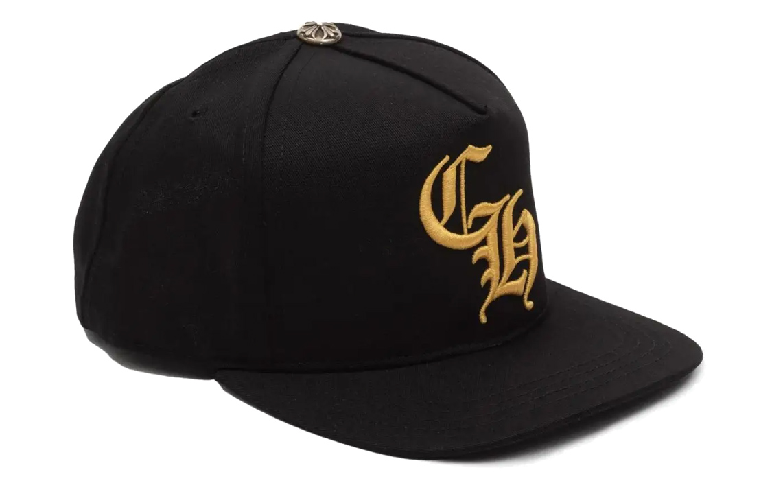 Lookbook Chrome Hearts Logo Embroidered Black Baseball Cap Unisex Couples Style. CH-CAP-2023011