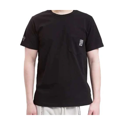 Chrome Hearts Logo Embroidered Crew Neck Short Sleeve T-Shirt Black () CH-20231745