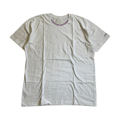Chrome Hearts Logo Graphic Crew Neck Short Sleeve T-Shirt White - Men CH-2024-1111