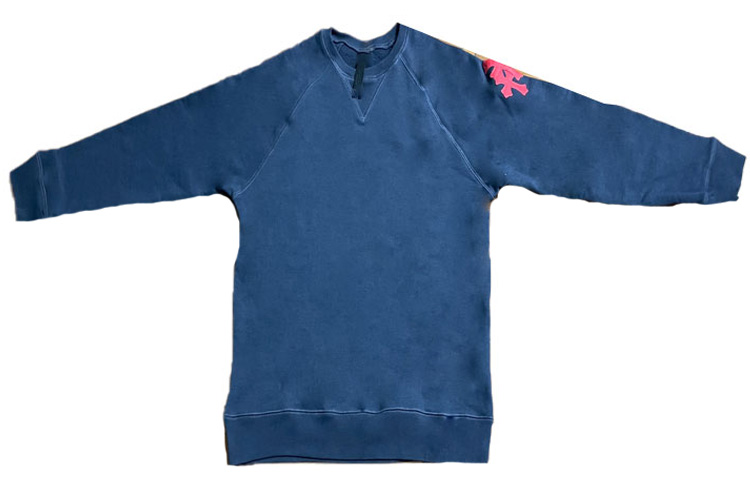 Chrome Hearts Logo Patch Pullover Hoodie Blue () CH-072709