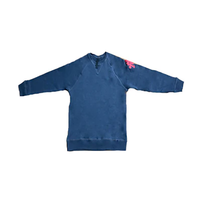 Chrome Hearts Logo Patch Pullover Hoodie Blue () CH-072709