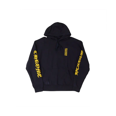 Chrome Hearts Logo Print Hoodie Black Unisex Long Sleeve Casual Sweater CH-2024-1988
