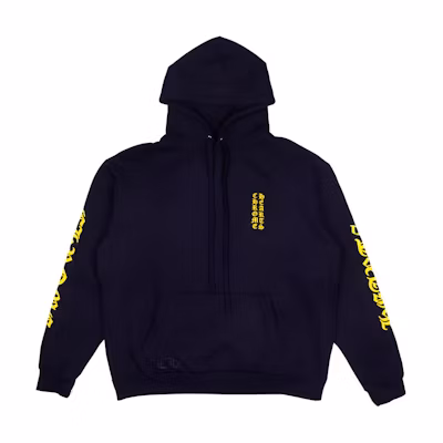 Chrome Hearts Logo Print Hoodie Blue Long Sleeve CH-152701