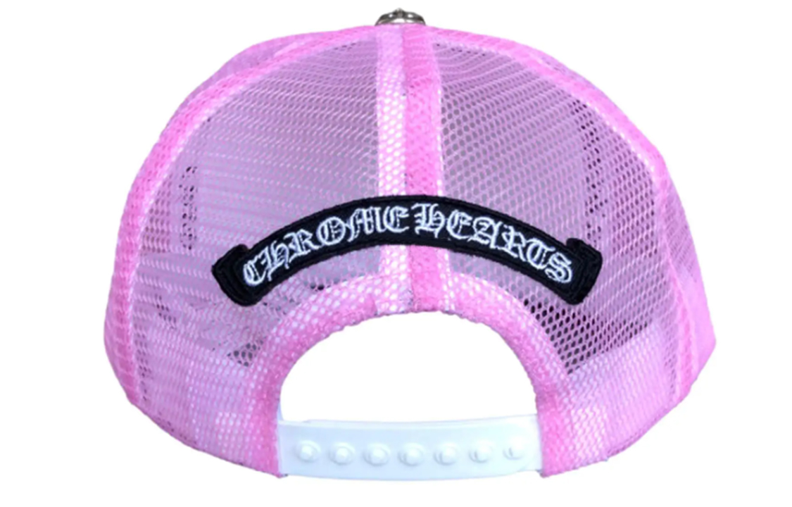 Lookbook Chrome Hearts Logo Print Pink Baseball Cap Unisex Couple Style. CH-CAP-2023027