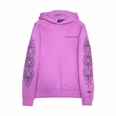 Chrome Hearts Logo Print Purple Hoodie Unisex Couple Style Pullover Sweater CH-20222154
