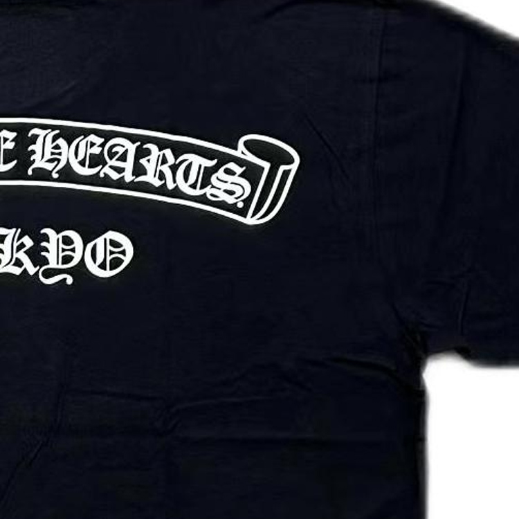 Sizing Chrome Hearts Kaos Logo Tokyo Limited Unisex Hitam CH-024095383