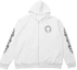Buy Chrome Hearts Logo Print Zip-Up Hoodie White Long Sleeve - CW-164227