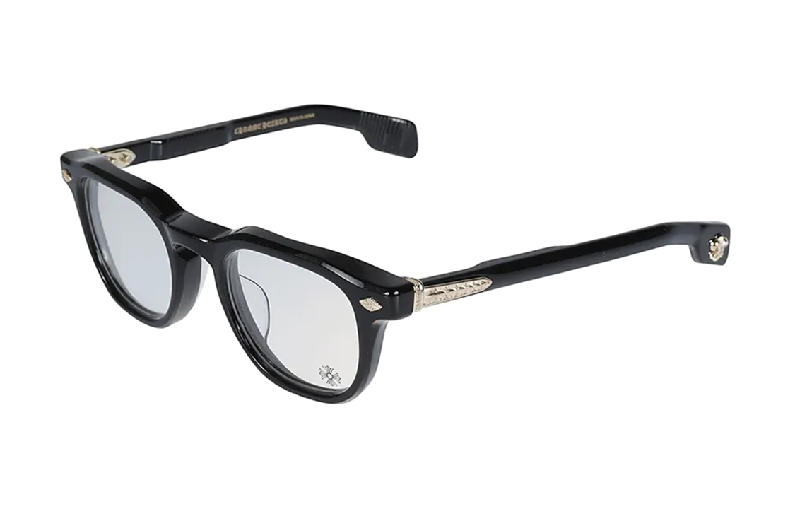 Chrome Hearts Logo Rectangular Metal Optical Glasses Unisex Couple Black. CHIRPCHIRP-BK-18KGP 圖 2
