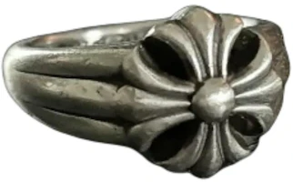 Details for Chrome Hearts Logo Shaped Design Silver Ring - . ch-ch-pls
