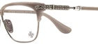 Shop Chrome Hearts Kacamata Matte Grey Cross Frame Optical Unisex untuk Pasangan VERTICAL SMILE II BSG GM