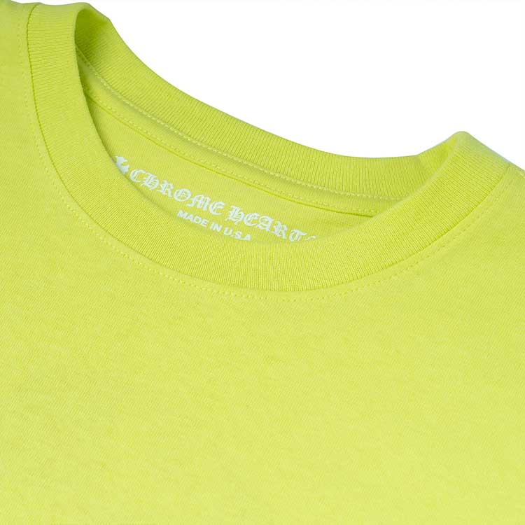 Sizing Chrome Hearts Matty Boy Graffiti Cetakan Huruf Hijau Kemeja-T Uniseks. CH-091404