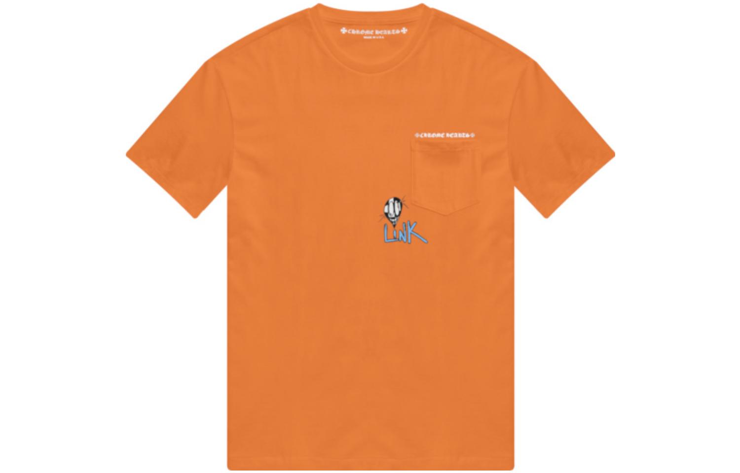 Lookbook Chrome Hearts Matty Boy Graffiti T-Shirt Unisex Orange Color. CH-474