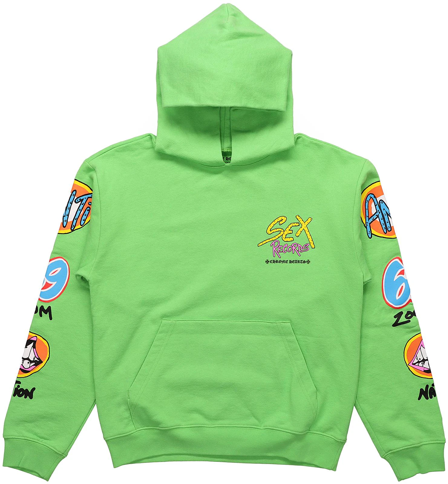 chrome-hearts-matty-boy-sex-records-citrus-hoodie-green-pullover-unisex-ch-285