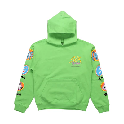 Chrome Hearts Matty Boy Sex Records Citrus Hoodie Green Pullover Unisex CH-285