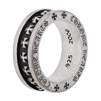 Chrome Hearts Mini Ch Plus Cross Gothic 925 Silver Ring Unisex Silver CH-JZ-270