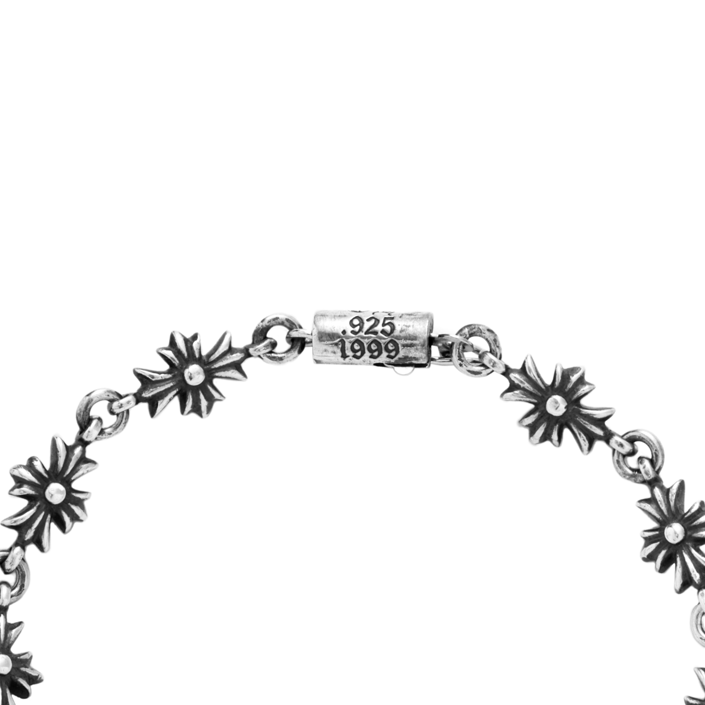 Shop 크롬하츠 미니멀리스트 925 실버 팔찌 유니섹스 커플 디자인 - 실버. klx-sl-100