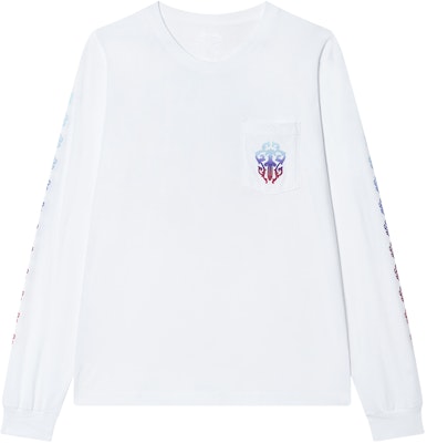クロムハーツ マルチカラーロングスリーブTシャツ ソード&ホースシュー 白 男女兼用 CH-127 Buy クロムハーツ マルチカラーロングスリーブTシャツ ソード&ホースシュー 白 男女兼用 CH-127