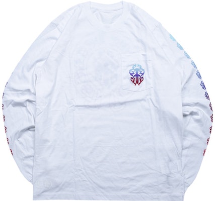 クロムハーツ マルチカラーロングスリーブTシャツ ソード&ホースシュー 白 男女兼用 CH-127 Lookbook クロムハーツ マルチカラーロングスリーブTシャツ ソード&ホースシュー 白 男女兼用 CH-127