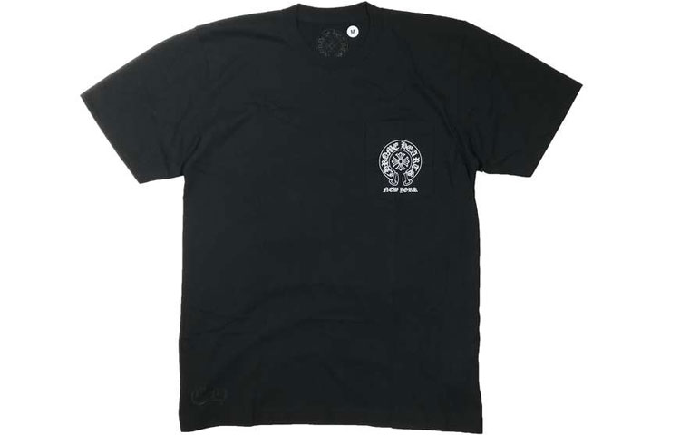 Lookbook Chrome Hearts NYC Eksklusif Logo Graphic Tee Unisex Hitam CH-3261