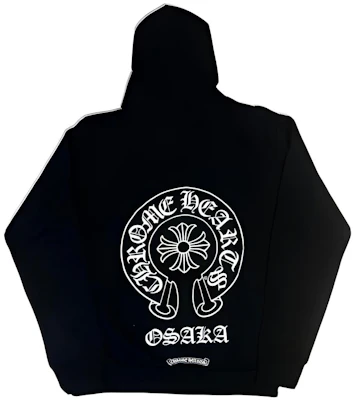 Chrome Hearts 大阪限定马蹄拉链连帽衫 黑色 男女同款 CH-192 Buy Chrome Hearts 大阪限定马蹄拉链连帽衫 黑色 男女同款 CH-192