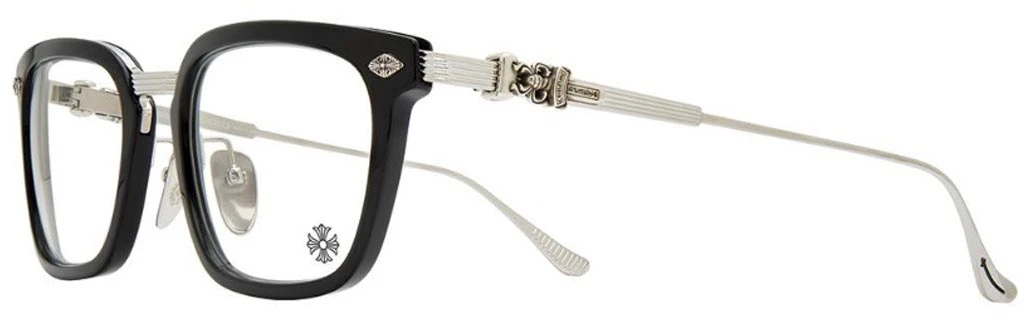 chrome-hearts-overpoked-black-silver-frame-square-optical-glasses-unisex-retro-style-overpoked-black-plastic-bs