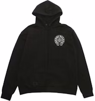 Chrome Hearts Oversized Logo Print Hoodie Black Long Sleeve Sweatshirt 246609-BLK Chrome Hearts Oversized Logo Print Hoodie Black Long Sleeve Sweatshirt 246609-BLK