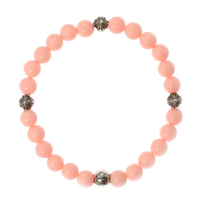 Chrome Hearts Pink 925 Silver Bracelet Unisex Couples Jewelry 2706