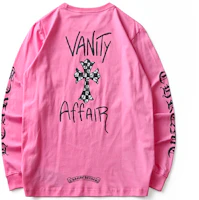 Chrome Hearts Pink Letter Logo Graphic Crewneck Long Sleeve Unisex Sweatshirt CH-151 Chrome Hearts Pink Letter Logo Graphic Crewneck Long Sleeve Unisex Sweatshirt CH-151