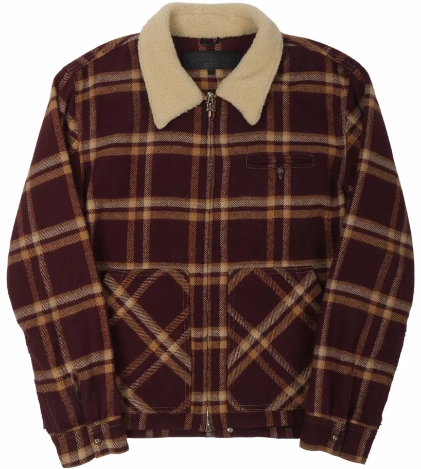 chrome-hearts-plaid-zip-up-jacket-multicolor-ch-20235459