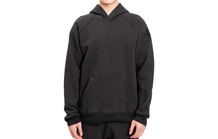 Chrome Hearts Plain Cross Patch Hoodie Unisex Black CH-20232161