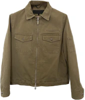 Chrome Hearts Plain Zip-Up Collared Jacket Light Brown CH-2023077077 Chrome Hearts Plain Zip-Up Collared Jacket Light Brown CH-2023077077