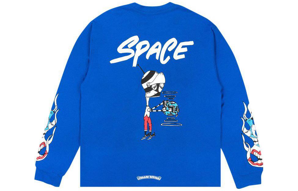 Chrome Hearts Pullover Crewneck Sweatshirt Unisex Blue CH-153