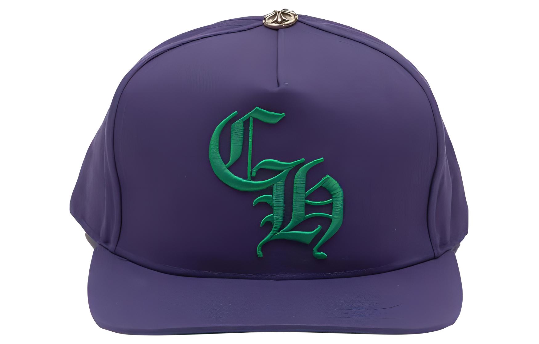 Chrome Hearts Purple Embroidered Logo Cap Unisex Baseball Hat CH-CAP-2023009