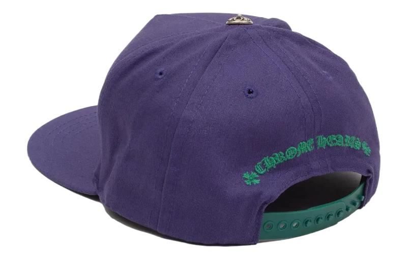 Lookbook Chrome Hearts Purple Embroidered Logo Cap Unisex Baseball Hat CH-CAP-2023009