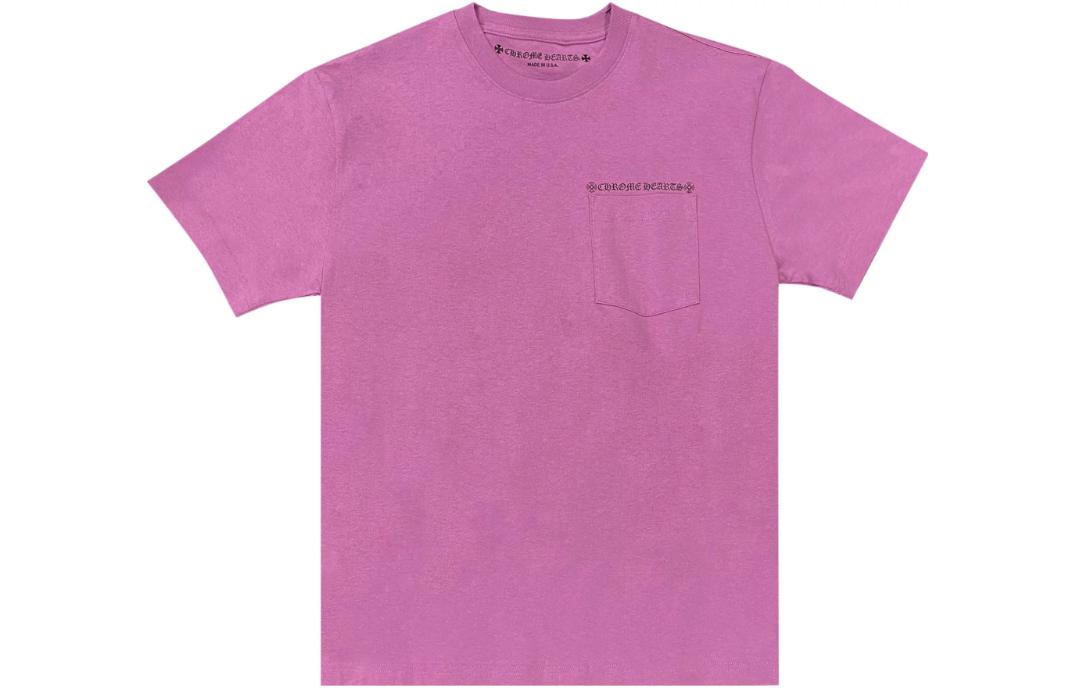 Lookbook Chrome Hearts Purple Spider Web Graffiti Pink T-Shirt Unisex Crewneck Tee. CH-612