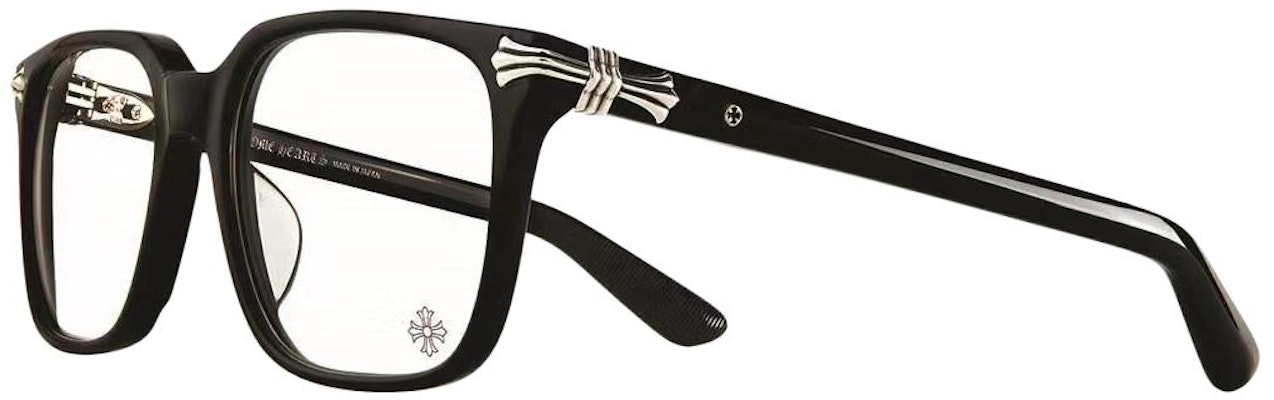 Chrome Hearts Kacamata Optik Persegi Hitam Unisex dengan Logo di Tangkai THIRST TRAP-Blabk Buy Chrome Hearts Kacamata Optik Persegi Hitam Unisex dengan Logo di Tangkai THIRST TRAP-Blabk