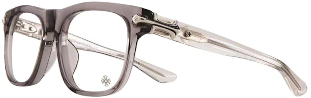Order Chrome Hearts 長方形眼鏡 中性 灰框 實心鏡腿設計 SLID’N-Graphite/Crystal