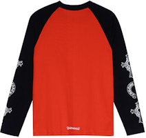 Camiseta de Manga Larga Roja Chrome Hearts con Logo Patchwork – Unisex CH-20222166 Lookbook Camiseta de Manga Larga Roja Chrome Hearts con Logo Patchwork – Unisex CH-20222166