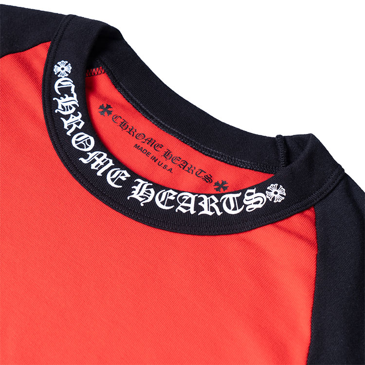 Sizing Chrome Hearts 紅色拼布Logo長袖T恤 – 中性款 CH-20222166