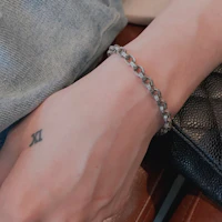 Shop Chrome Hearts 復古圓形純銀 925 男款手鍊 CH-SL-401