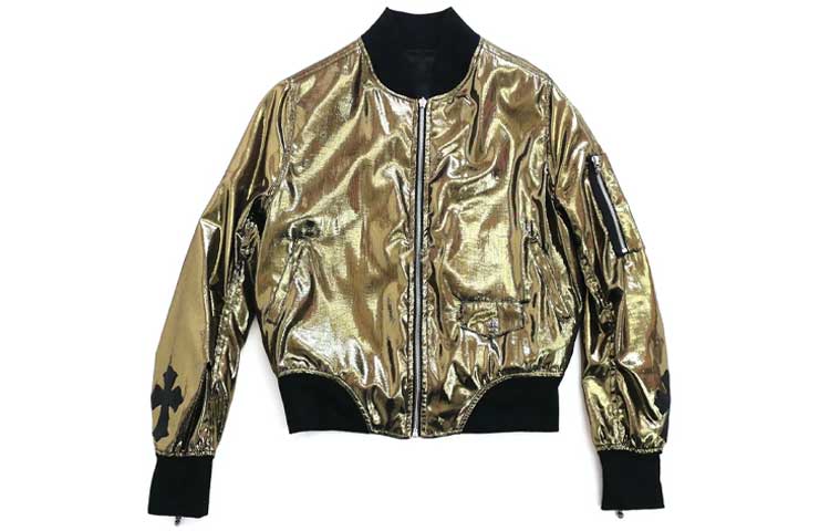 Chrome Hearts Reversible Baseball Jacket with Cuff Zippers Unisex CH-20231132