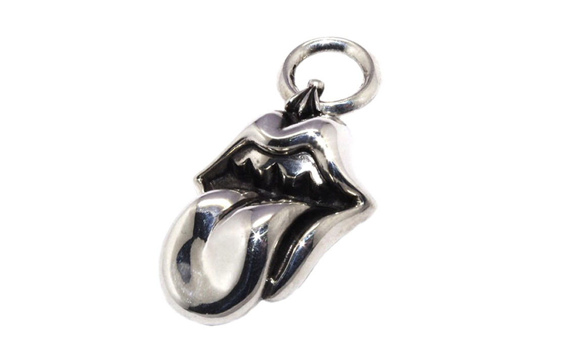 Lookbook Colgante de Plata 925 Chrome Hearts Rolling Stones Tongue Unisex Joyería Plata CH000755
